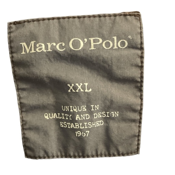 Size XXL, Marc O’Polo long sleeve cotton striped long sleeve shirt, brown & gray - Picture 2 of 5